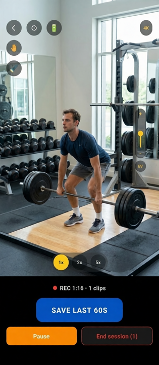ReplayR, capturing form-check footage in the gym